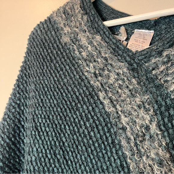 NWT Unbranded Knit Fringe Poncho Wool Mohair One Size - Picture 5 of 5